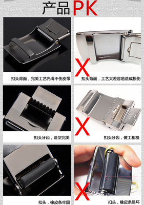 淘宝热卖 合金自动无牙扣皮带头的时尚与实用